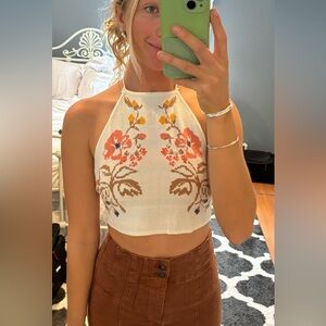 Urban Outfitters Triangle Knit Halter Top